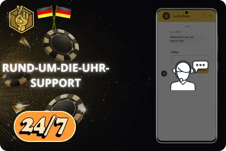 24/7-Support in der Lucky Block Anwendung
