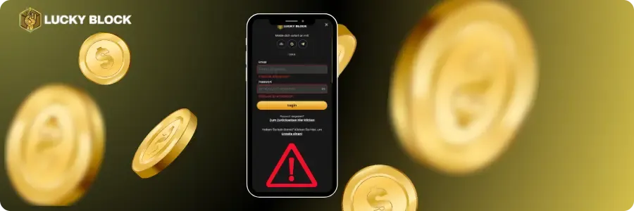 Lucky Block Login Problem